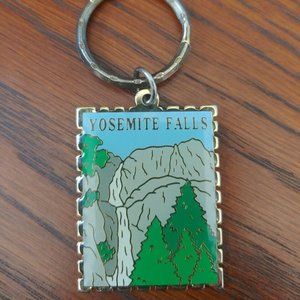 Vintage 90s YOSEMITE FALLS Keychain Tourist Travel CALIFORNIA National Park
